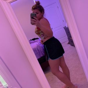 Fila sport shorts L black and blue great condition